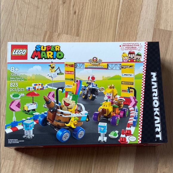 NIB - Super Mario Mariokart Baby Peach & Grand Prix Set -...